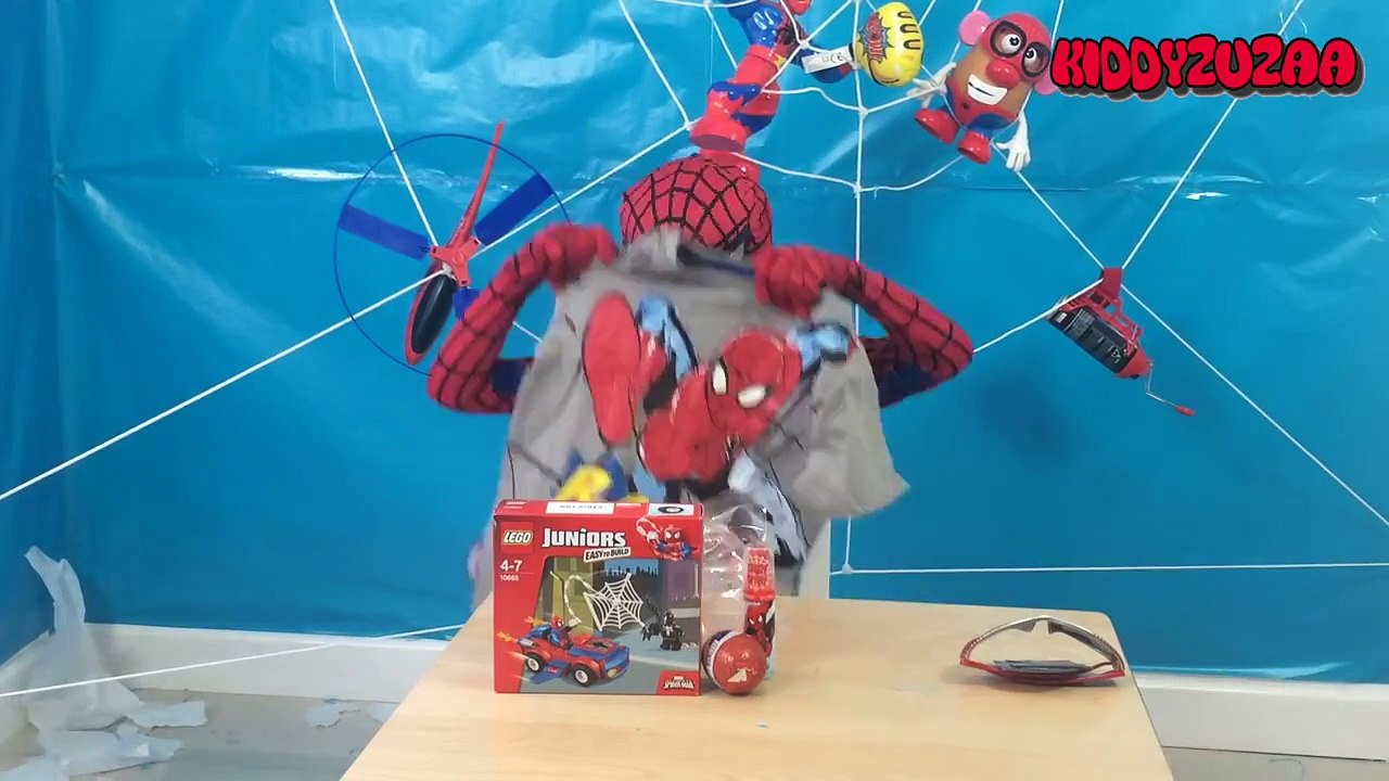 Spiderman Eggs Surprise Web Of Toys – New 2015 Opening and Kinder Surprise Egg Unboxing!