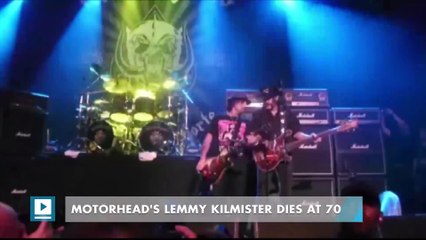 Motörhead's Lemmy Kilmister dies at 70