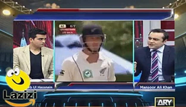 Anchor Mansoor Ali Khan Crushed Muhammad Hafeez and Azhar Ali