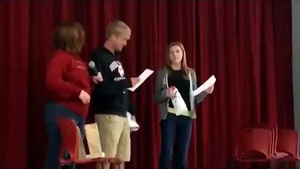 Teen Gets the Greatest Surprise During School Raffle YouTube