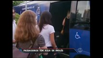 RJ: Passageiros aprendem inglês no ônibus