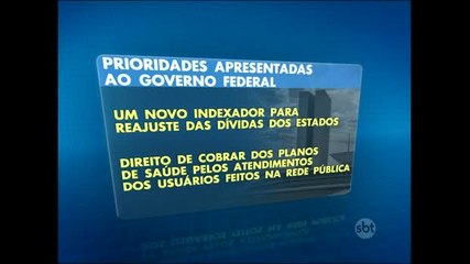 Governadores se reúnem em Brasília para discutir crise econômica