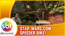 STAR WARS Battlefront - CAÇADA ALUCINANTE com Speeder Bike!