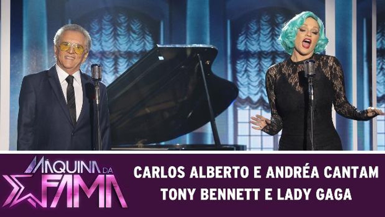 Carlos Alberto de Nóbrega e Andréa cantam Tony Bennett e Lady Gaga
