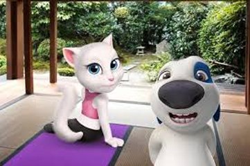 Funny Talking Angela & Hank Rain Rain Go Away Songs For Babies | Funny Cats Children Nursery Rhyme