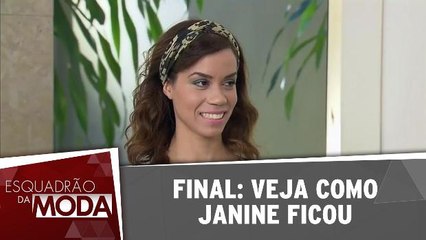 Veja como Janine ficou após passar pelo esquadrão