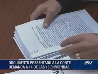 Colectivo presenta demanda contra 14 enmiendas constitucionales
