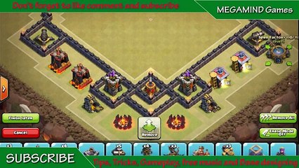 CLASH OF CLANS TH10 WAR BASE WITH 275 WALLS ANTI GOWIPE GOWIWI S