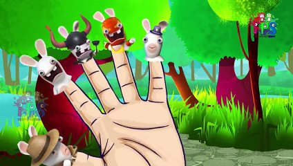 RABBIDS INVASION Finger Family Cartoon Animation Nursery Rhymes For Children Daddy Finger