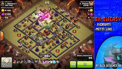 BEST TH 10 WAR BASE (275 WALLS) + REPLAYS