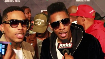 Kid Ink & King Los on the BET Hip-Hop Awards 2015 Green Carpet