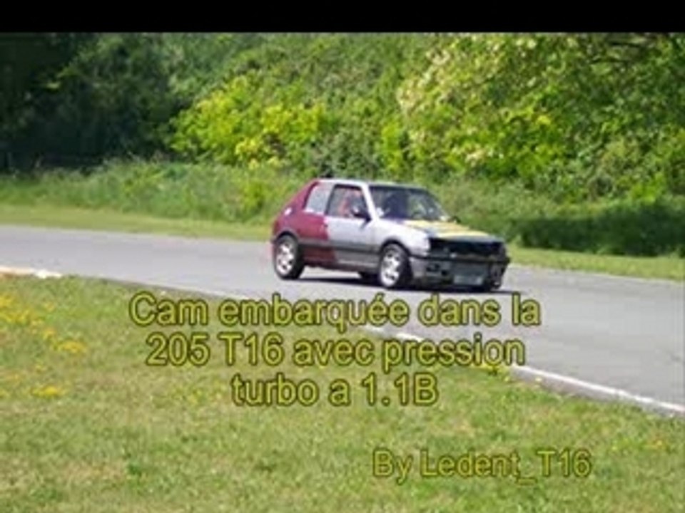 Cam embarquée dans la 205 T16