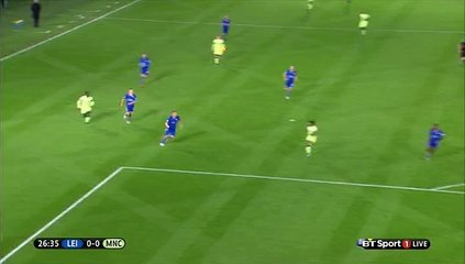 Nice chance for Raheem Sterling and Schmeichel good save