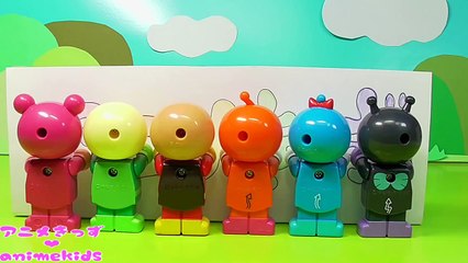 アンパンマン おもちゃ アニメ ドラえもんの顔に誰か隠れてるよ❤ ANMkids アニメきっず ANMTN Anpanman Doraemon KineticSand
