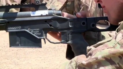 Soldiers Fire Sniper Rifles In Africa