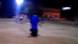 shocking video - handicapped throw goal