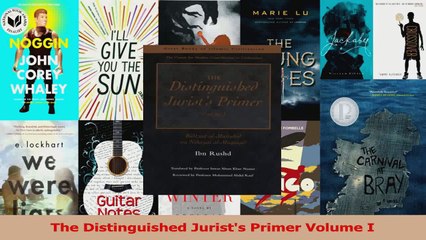 Read  The Distinguished Jurists Primer Volume I Ebook Free