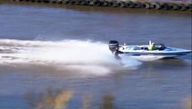 Helicopter catches waterskier in floods in North Yorkshire