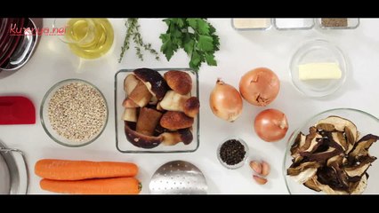 Крем-суп из шампиньонов   - видео  рецепт