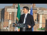 Pompei (NA) - Renzi inaugura domus restaurate: 