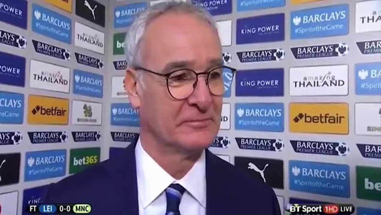 Leicester 0-0 Manchester City - Claudio Ranieri Post Match Interview