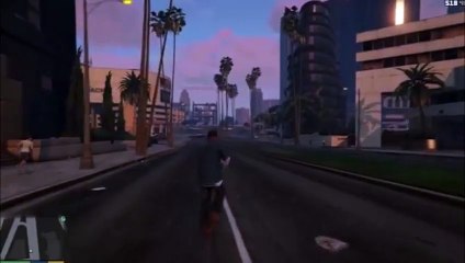 GTAV Gameplay - Hit By Car