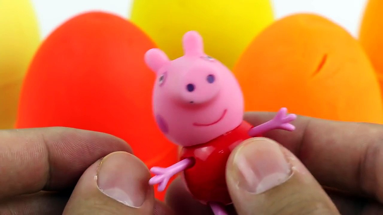 pepp pig Play Doh Surprise Eggs Peppa Pig Angry Birds Frozen Egg Shopkins Toys frozen