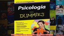 Psicologia para Dummies Spanish Edition