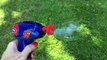 SPIDERMAN Bubble Gun Spider-Man Bubble Machine Bubbles Generator Bubble Playtime for Kids Toy Video