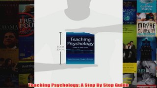 Teaching Psychology A Step By Step Guide