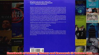 Handbook of Identity Theory and Research 2 Volume Set