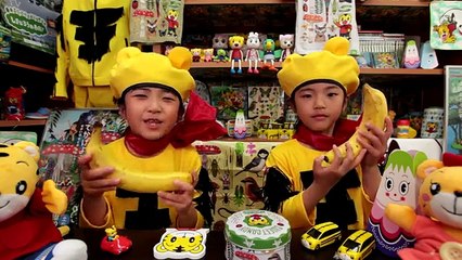 Kan & Aki バナナのふしぎ実験やってみたよ♪