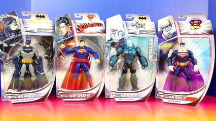 Total Heroes Detective Batman Superman Vs. Mr. Freeze & Bizarro Also With Batmobile