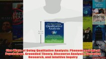 Five Ways of Doing Qualitative Analysis Phenomenological Psychology Grounded Theory