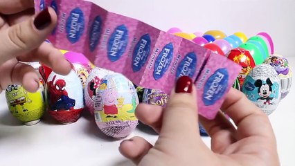 Play Doh Surprise eggs Playdo peppa pig plastilina Huevos Sorpresa