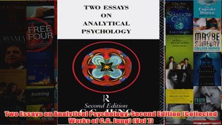 Two Essays on Analytical Psychology Second Edition Collected Works of CG Jung Vol 7