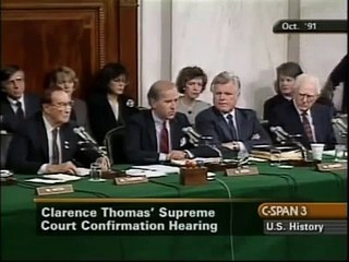 High-Tech Lynching: Clarence Thomas Speaks on Anita Hill - Confirmation Controversy (199