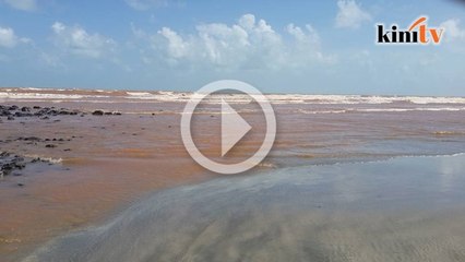 Visual laut 'merah' di Kuantan
