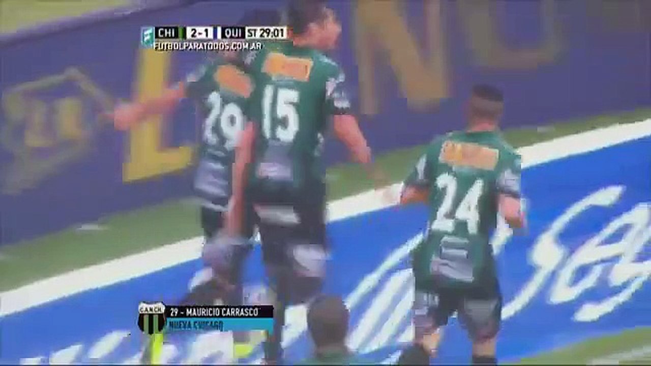 Gol de Carrasco. Nueva Chicago 2 - Quilmes 1. Fecha 30. Primera División 2015. FPT