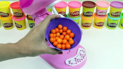 Learn Colors with Cool Baker Rainbow Dubble Bubble Gum Mixer Playset!