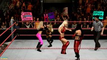 WWE Maryse Vs. Kelly Vs. McCool Vs. Melina show