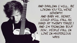 Thinking Out Loud by  Ed Sheeran (LYRICS)