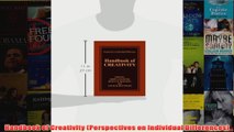 Handbook of Creativity Perspectives on Individual Differences