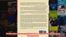 Multiculturalism and Diversity A Social Psychological Perspective