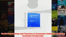 Social Psychology and Theories of Consumer Culture A Political Economy Perspective