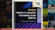 Barkley Deficits in Executive Functioning Scale BDEFS for Adults