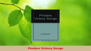 Download  Pindars Victory Songs EBooks Online