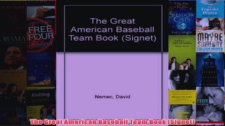 The Great American Baseball Team Book Signet