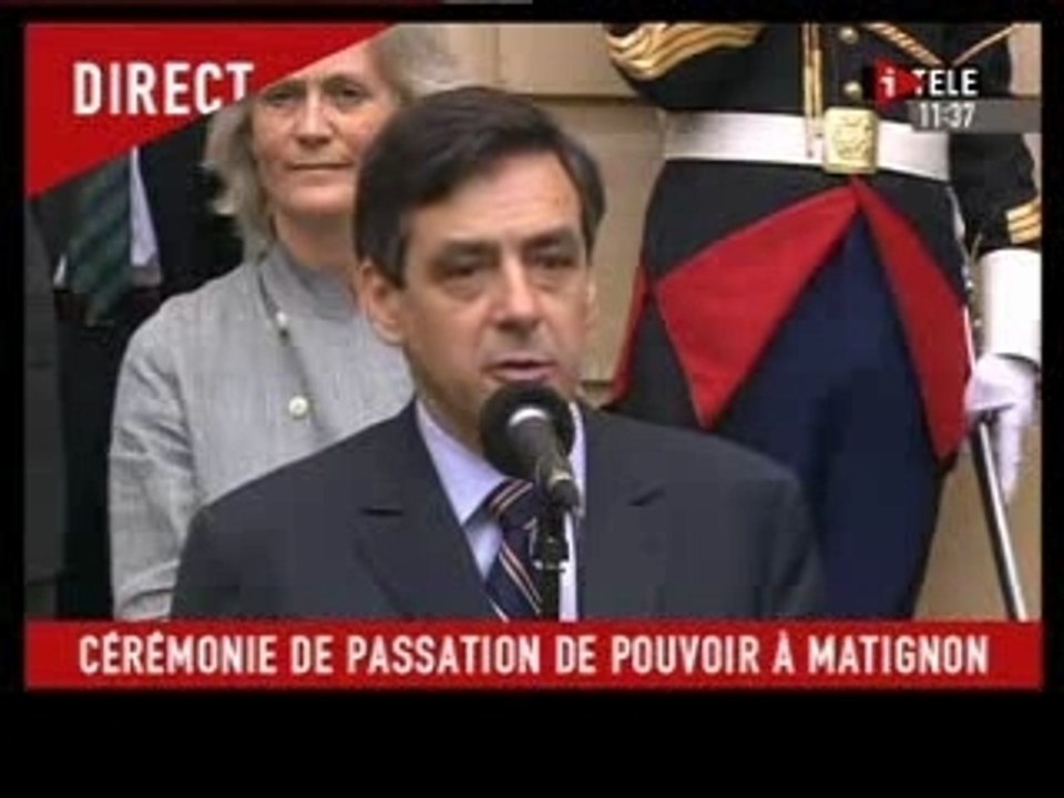 Passation de pouvoirs à Matignon