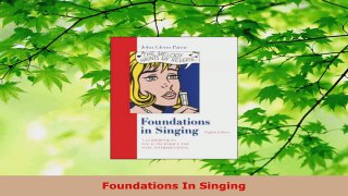Download  Foundations In Singing Ebook Online